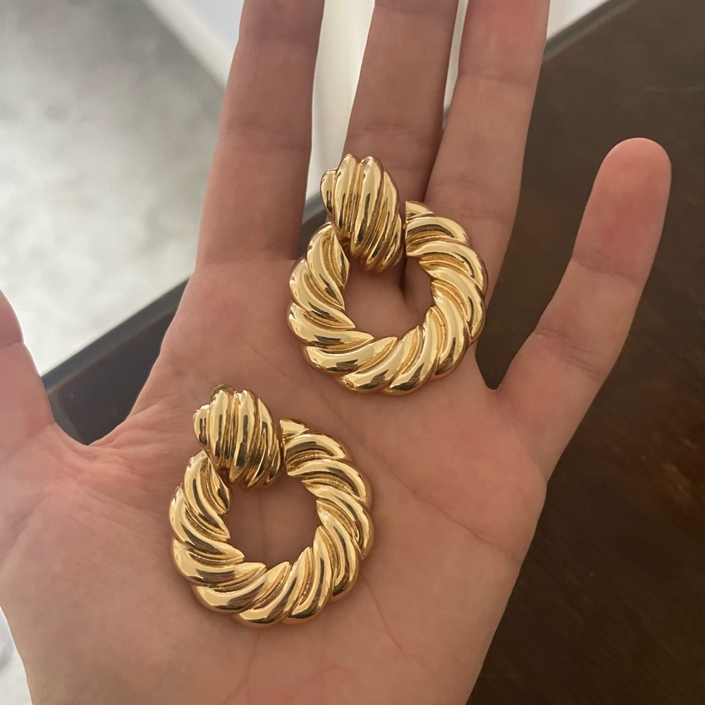 Revolve clunky earrings